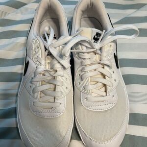 Nike Air Max White and Black Womens Sneakers